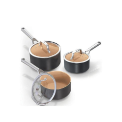 Ninja CW93000UK Cookware 3-Piece Set - Apricot & Grey