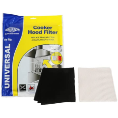 Cooker Hood Grease Paper & Carbon Filter Kit : Grease Filter 1140x470mm / Charcoal Filter 570x470mm ; CUT TO SIZE