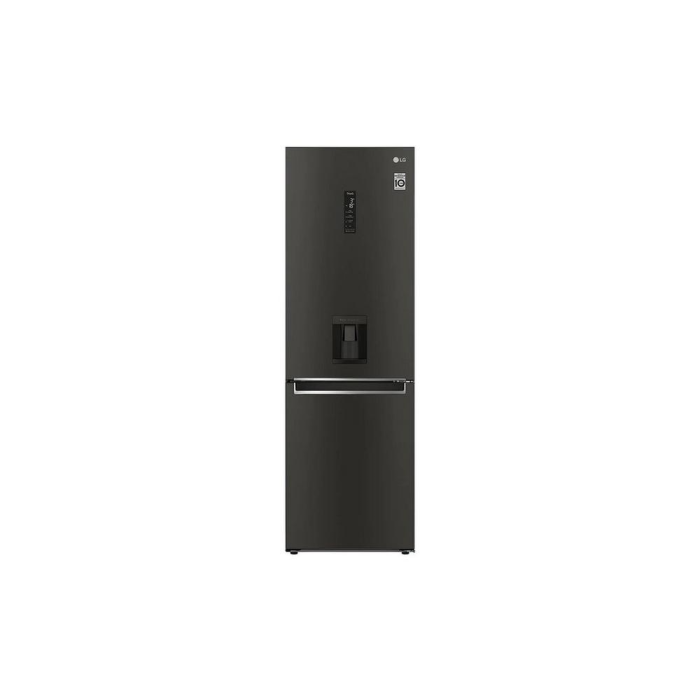 LG GBF61BLHEN, Fridge Freezer E Rated in Black Steel